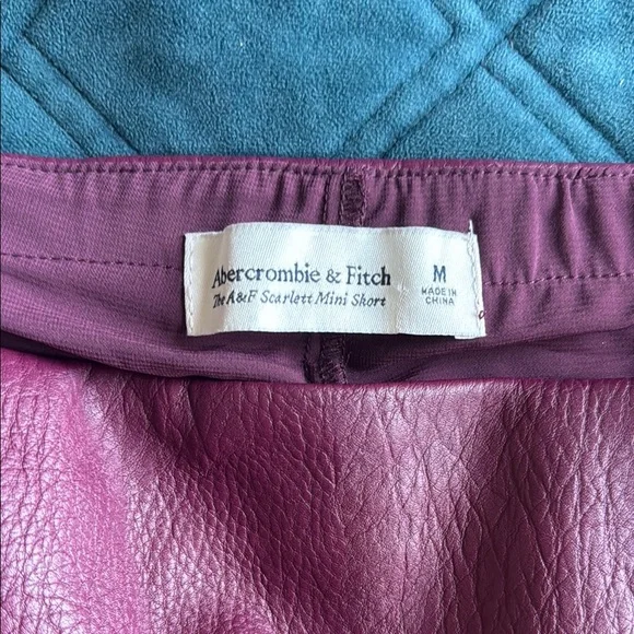 The A&F Scarlett Vegan Leather Mini Skort - Picture 2 of 4